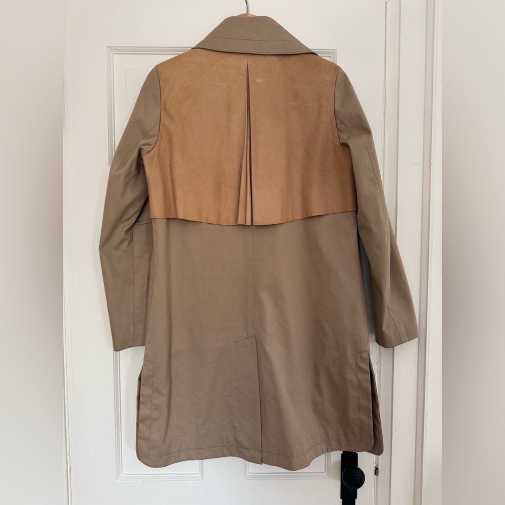 Club Monaco Classic Trench Coat with Lambskin Back - Picture 2 of 2